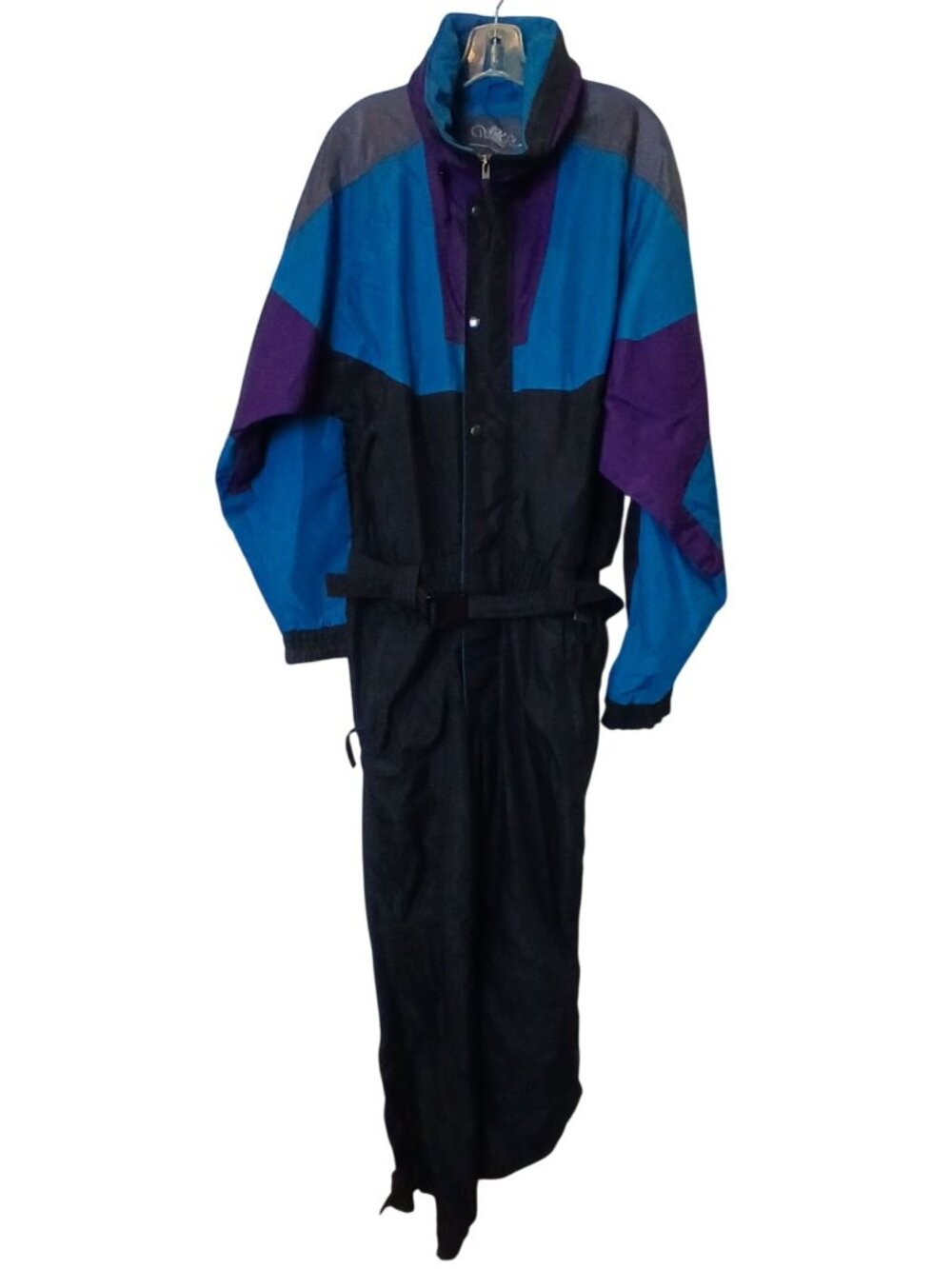 White Fir Mens M Retro FullBody Ski Snow Suit ColorBlock Unused VTG 80-90s